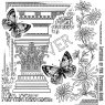 Crafty Individuals Crafty Individuals 'Corinthian Butterflies' Red Rubber Stamp CI-333