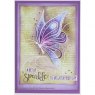 Woodware Woodware Clear Singles Butterfly Sketch 4 in x 6 in Stamp