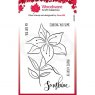 Woodware Woodware Clear Singles Lily Sketch 4 in x 6 in Stamp