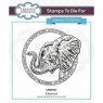 Creative Expressions Creative Expressions Elephant Pre Cut Stamp Co-ords With CED1314
