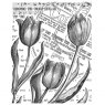 Crafty Individuals Crafty Individuals 'Tiptoe Through The Tulips' Red Rubber Stamp CI-388