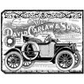 Crafty Individuals Crafty Individuals 'Chunky Vintage Car Tag' Red Rubber Stamp CI-405