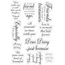 Crafter's Companion Sara Davies Vintage Diary- Photopolymer Stamp - Adorning Sentiments
