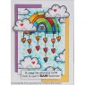 Woodware Woodware Clear Singles Rainbow World 4 in x 6 in Stamp