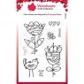 Woodware Woodware Clear Singles Blooming 4 in x 6 in Stamp