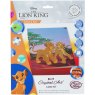Craft Buddy Craft Buddy Disney Lion King Simba & Nala 18x18cm Crystal Art Card Kit CCKDNY802