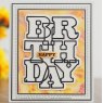 Creative Expressions Sue Wilson Big Bold Words Birthday Craft Die & Stamp Set