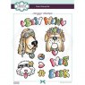 Creative Expressions Creative Expressions Designer Boutique Collection Hippie Dogs A5 Clear Stamp