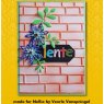 Nellie Snellen Nellies Choice 3D Emb. folder - Brick-wall EF3D023 150x150mm