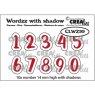 Crealies Crealies Wordzz Dies With Shadow No. 99, Numbers CLWZ99
