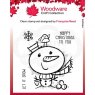Woodware Woodware Clear Singles Little Snowman 4 in x 4 in stamp FRS084