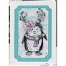 Crafty Individuals Crafty Individuals 'Pablo the Penguin' Red Rubber Stamp CI-557