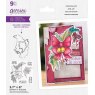 Crafter's Companion Gemini Floral Spray Stamp & Die - Christmas Bow