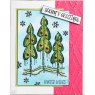 Woodware Woodware Clear Singles Winter Trees 4 in x 6 in Stamp