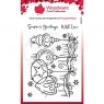 Woodware Woodware Clear Singles Frosted Baubles 4 in x 6 in Stamp