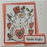 Creative Expressions Woodware Clear Singles Loving Snowman 4 in x 6 in Stamp