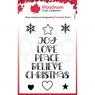 Woodware Woodware Clear Singles Word Tree 3.8 in x 2.6 in Stamp