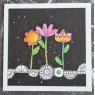 Aall & Create Aall & Create A7 Stamp #517 - Trois Fleurs