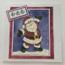 Woodware Woodware Clear Singles Festive Fuzzies - Santa 4 in x 6 in Stamp