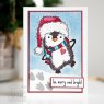 Woodware Woodware Clear Singles Festive Fuzzies - Penguin 4 in x 6 in Stamp