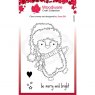 Woodware Woodware Clear Singles Festive Fuzzies - Penguin 4 in x 6 in Stamp