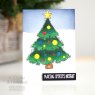 Woodware Woodware Clear Singles Festive Fuzzies - Christmas Tree 4 in x 6 in Stamp