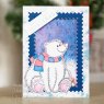 Woodware Woodware Clear Singles Festive Fuzzies - Polar Bear 4 in x 6 in Stamp