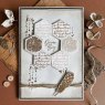 Creative Expressions Angela Poole Natures Textures Hexagon Layering Stamps & Stencil Set