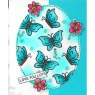 Woodware Woodware Clear Singles Little Butterflies 3.8 in x 2.6 in Stamp