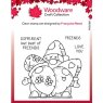 Woodware Clear Singles Gnome Friends 4 in x 4 in stamp