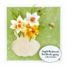 Spellbinders Spellbinders Daffodil/Narcissus and Antique Vase with Honey Bee S5-470