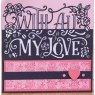 Crafter's Companion Gemini Everyday Word Edge'ables Die - With All My Love