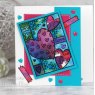Woodware Woodware Clear Singles Heart Collage 4 in x 6 in Stamp
