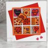Woodware Woodware Clear Singles Love Squares 4 in x 6 in Stamp
