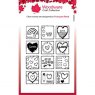 Woodware Woodware Clear Singles Love Squares 4 in x 6 in Stamp