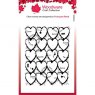 Woodware Woodware Clear Singles Heart Background 4 in x 6 in Stamp