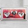 Creative Expressions sue Wilson Slimline Collection Decorative Heart Aperture Trio Craft Die