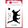 Woodware Woodware Clear Singles Cat Silhouette 3.8 in x 2.6 in Stamp