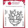Woodware Woodware Clear Singles Succulent Display 4 in x 4 in stamp
