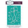 Creative Expressions Creative Expressions One-liner Collection Champagne Flutes Craft Die