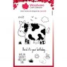 Woodware Woodware Clear Singles Fuzzie Friends Connie The Cow 4 in x 6 in Stamp