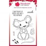 Woodware Woodware Clear Singles Fuzzie Friends Maisie The Mouse 4 in x 6 in Stamp