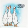 Woodware Woodware Clear Singles Fuzzie Friends Morris, James & Bill the Ducks 4 in x 6 in Stamp