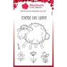 Woodware Woodware Clear Singles Fuzzie Friends Sadie The Sheep 4 in x 6 in Stamp