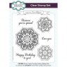 Creative Expressions Creative Expressions Jamie Rodgers Pointy Petals Tea Bag Folding 6 in x 8 in Clear Stamp Set