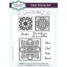 Creative Expressions Creative Expressions Jamie Rodgers Squares Tea Bag Folding 6 in x 8 in Clear Stamp Set