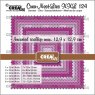 Crealies Crea-Nest-Lies XXL Dies No. 124, Squares With Inverted Scallop CLNestXXL124