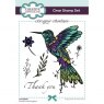 Creative Expressions Creative Expressions Designer Boutique Doodle Hummingbird 6 in x 4 in Clear Stamp Set