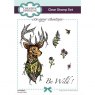 Creative Expressions Creative Expressions Designer Boutique Doodle Deer 6 in x 4 in Clear Stamp Set