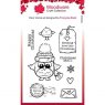 Woodware Woodware Clear Singles Owl Christmas Mail 4 in x 6 in Stamp